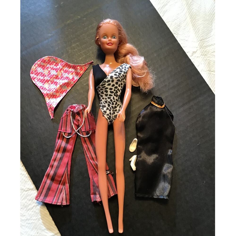Barbie Doll with Extra Clothes Vintage 1990's Fashion